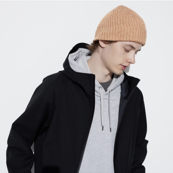 3 for $20 | NEW Uniqlo Cotton Ribbed Beanie / Hat (off white colour, unisex) - Picture 5 of 6